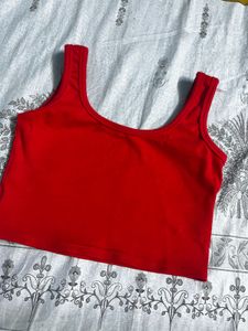 red crop top