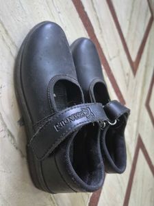 Girls Black School Shoes