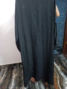 Elegant Black Embroidered Abaya