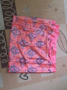 Pink Paisley Saree