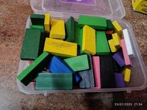Colorful Wooden Dominoes(more Than 50 Pieces)