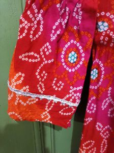 Plus Size Bandhni Kutri