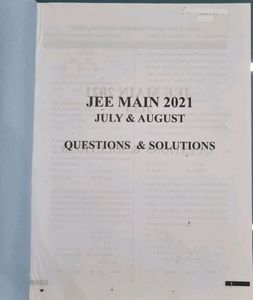 JEE MAIN Previous Year Questions And Solutions 📝