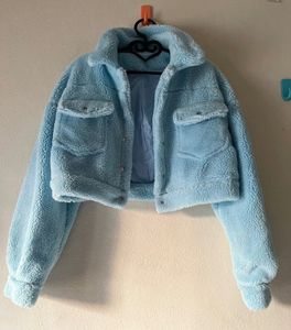 Cute Blue Fuzzy Jacket💙🦋🎀