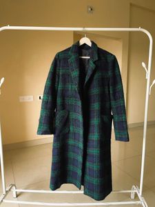 Stylish Plaid Overcoat