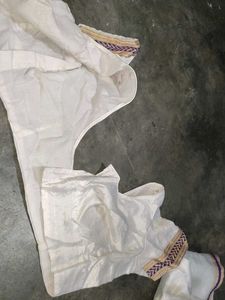 Off White Saree