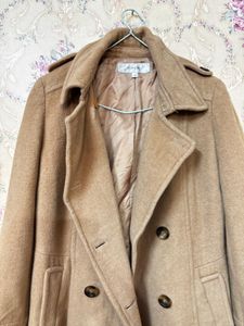 Tan Double-Breasted Trench Coat