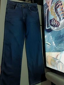 Wide Leg Jeans - Dark Wash