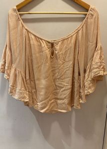 ZARA  Flared Sleeve Top