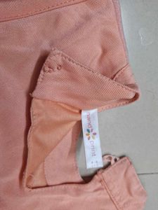 Peach Dress with Lace