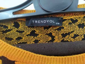 Animal Print Cropped Sweater