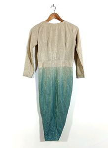 Shiny Khaki &amp; Green Dress (Women)