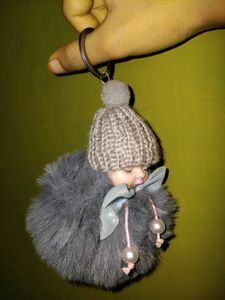 Cute Sleeping Baby Doll Keychain