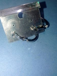 Pretty Earrings Silver And Golden One Pair 100