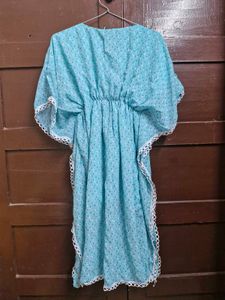 Floral Print Kaftan Dress