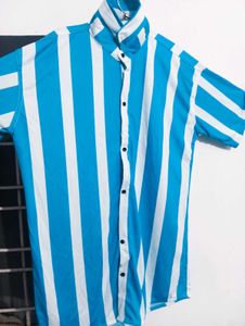 Striped Blue & White Shirt