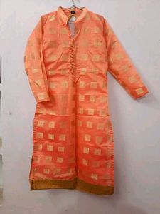 Chanderi Cotton Kurta ,Pant, Dupatta