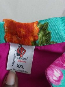 Price Drop Maxi Dress With Printed Attached Jacket