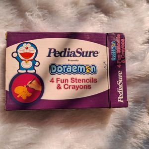 DORAEMON STENCILS AND CRAYONS FOR KIDS