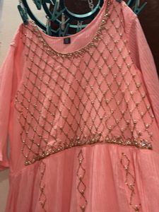 Peach Embellished Gown