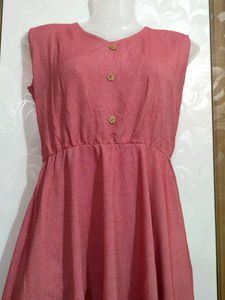 Pink Sleeveless Dress