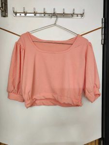 Peach Crop Top.