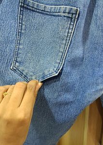 blue Jegging With Elastic