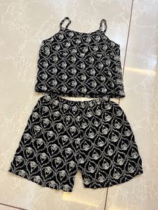 Kashmiri Black Embroidered Beautiful Co-ord Set
