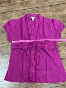 Magenta Cotton Top