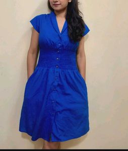 New Fresh Button-Down Shirt Dress