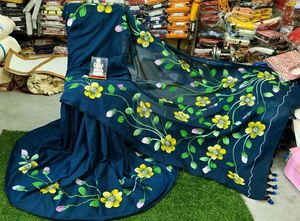 Hand-painted Saree