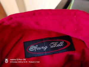 42-44&#34; Red Velvet Casual Shirt ( Twice Used)