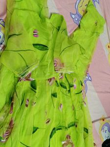 light green anarkali suit set