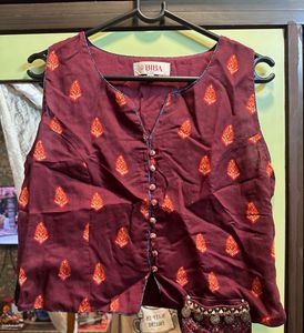 Biba Women’s Ethnic Print Top