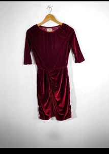 Velvet Wine Red Dress (women)