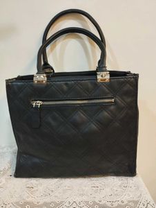 Guess Black Quilted Handbag