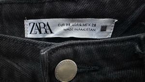 ZARA Black Jeans Waist 28/40 Length