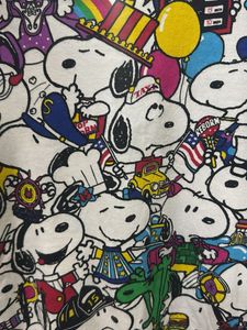 white t-shirt  cartoon print