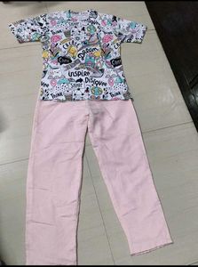 Stylish T-shirt, Pink Pant And Freebies.