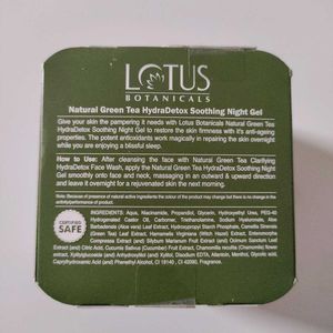 Natural Green Tea Hydradetoxing Soothing Night Gel