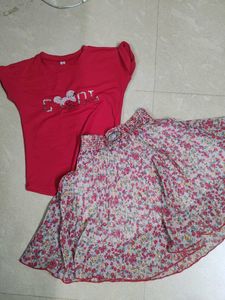 Tshirt With Skirt