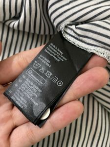 H&amp;M Oversized Striped V-Neck Top