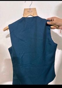 Blue Dress Vest Suit For Boys