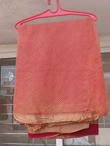 Rajasthani Red & Gold Saree