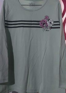 Women Cotton Full Sleeves Tshirt