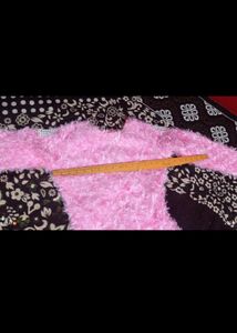 Sober Party Wear Designer Feathery Gown