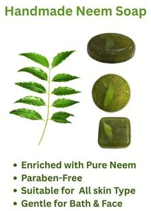 Homemade Neem Soap pack of 3