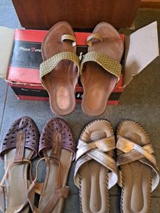 3 Pair Of Footwear  Uk7
