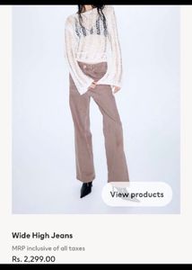 H&amp;M Straight Cut Jeans Brown