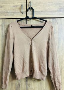 H&M NUDE CARDIGAN